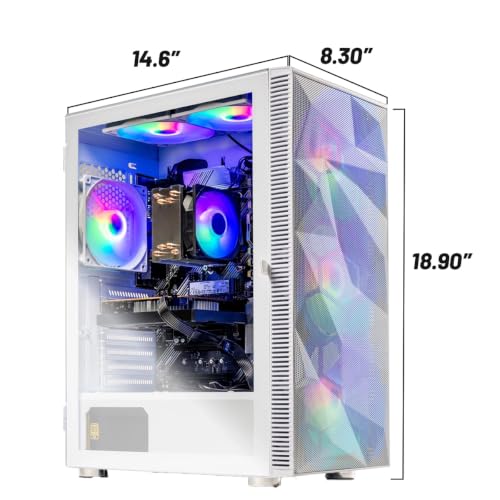 Image of Skytech Gaming Storm Gaming PC, AMD Ryzen 7 5700 3.7GHz, NVIDIA RTX 5060 Ti 8GB VRAM, 1TB NVMe SSD, 32GB DDR4 RAM 3200, 650W Gold PSU, Wi-Fi 5, Windows 11, Desktop
