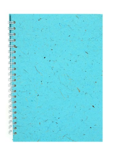 Carnet de notes A4 rose cochon bleu clair couverture rigide