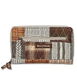 Bella Taylor Wrist Strap Wallet for Women | Zip Around Credit Card Wallet with RFID Protection and Built In Wristlet | Rory Patchwork