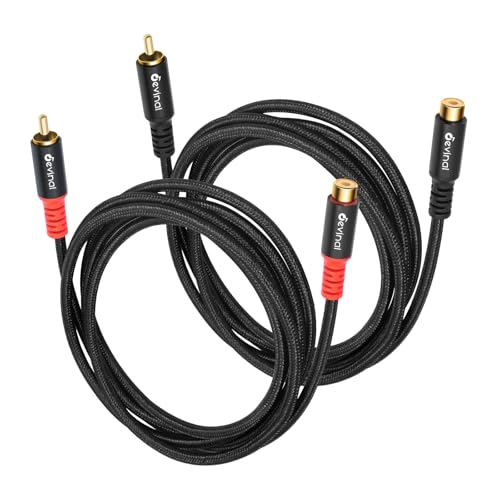 Devinal RCA Female to Male Extension Cable - Premium Audio Extender Cord for High Sound Quality & Durability, Compatible with Home Theater, TV, Soundbar - 6ft/1.8m by Devinal - Image 8