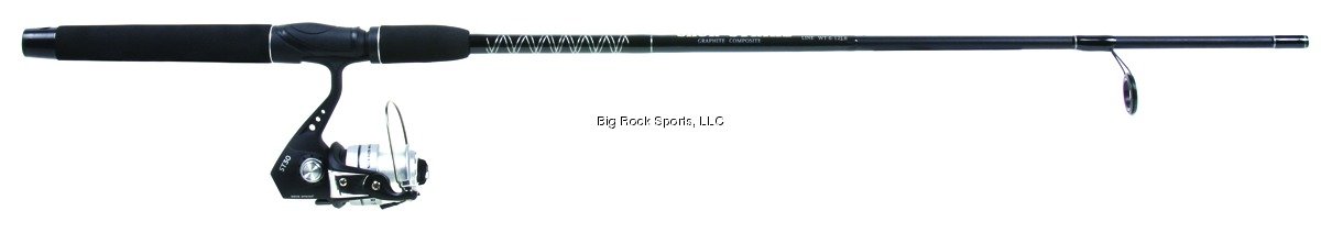 Sea Striker ST30/FST60B-2 Shur Strike Pre-Spooled Spinning Combo, 6-Foot Length, Medium-Light Action, 5.2-1 Gear Ratio, Black and Silver Finish