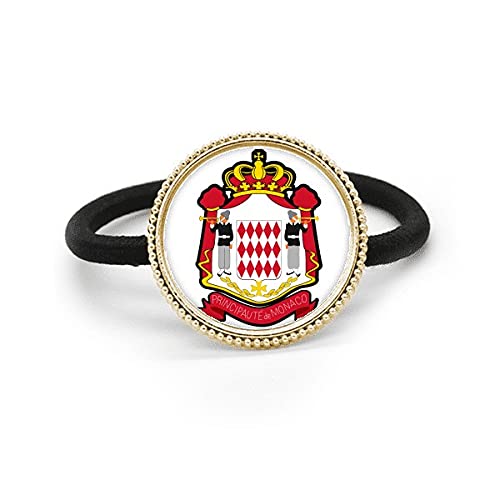 Corbata para el pelo con emblema de Mónaco de plata exclusivo