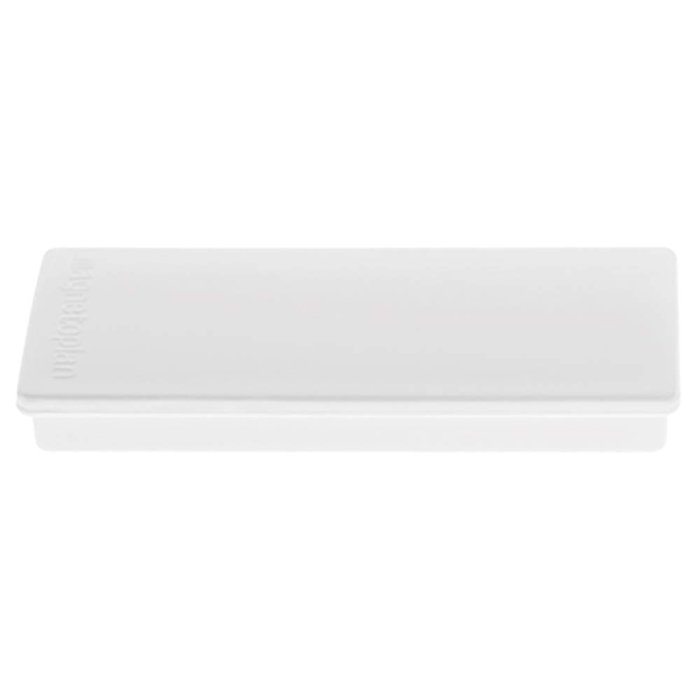 magnetoplan Aimant rectangulaire blanc 1665100