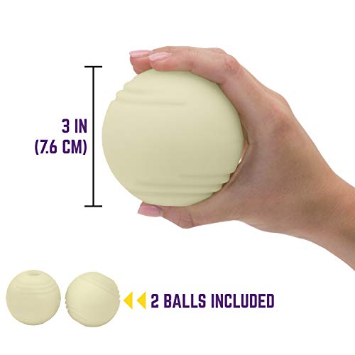 Chew King Glowing Fetch Ball, Dog Ball Toys, 3 Inch (Pack Of 2), Fits Ball Launcher #TOP4