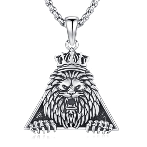 Collier lion en argent sterling pour sublimer votre look vintage quotidien