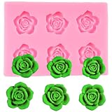 Rose Flower Silicone Fondant Mold for Wedding Cake Decoration Chocolate Cupcake Topper Candy Sugar Craft Polymer Clay Gum Paste