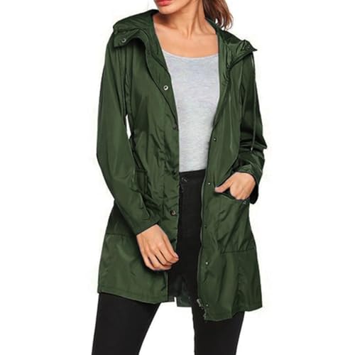 Cortavientos cinturón de mujer y gabardina larga para primavera otoño 2