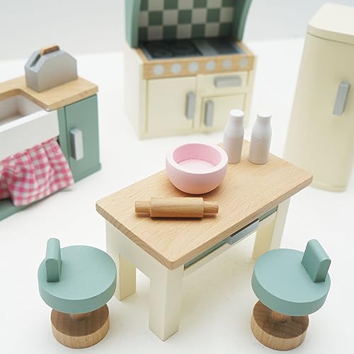 Cocina de Casa de Muñecas Le Toy Van de madera premium para juego educativo 2