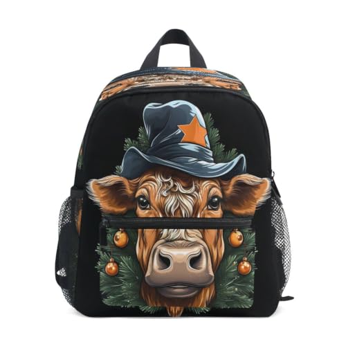 Sac à dos enfant vache de Noël idéal pour l'école maternelle et les sorties