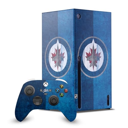 Ensemble de skins Xbox Series X Winnipeg Jets NHL motif Moitié en détresse haute résolution