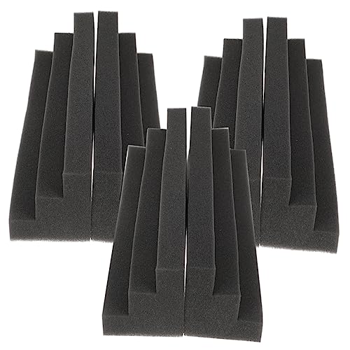 Set de 6 Piezas de Trampa de Bajos Acústica en Espuma Trapezoidal para Control de Ruido y Tratamiento Acústico, Color Negro miniatura 7