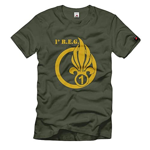 T-shirt 1er Régiment Etranger de Génie militaire France vêtement Légion étrangère
