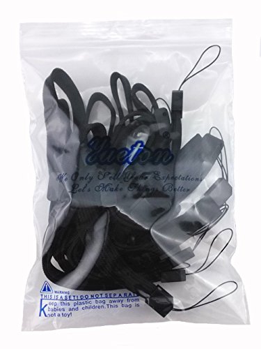 yueton 10pcs Universal Replacement Black Hand Wrist Strap Wristlet Wristband with Lock for Wii Remote Controller, Mobile Phone, MP3, Digital Camera - Thumbnail 7