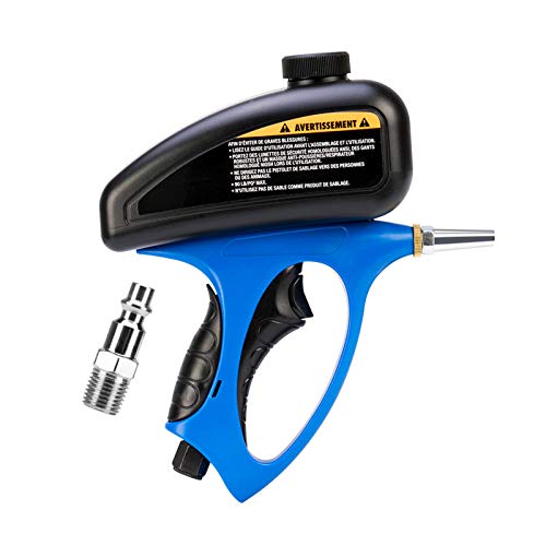 Sand Blaster Gun Kit Portable Pneumatic Gravity Sandblasting Gun Sandblaster Machine Tools,Remove Surface Rust,Stains,Paint
