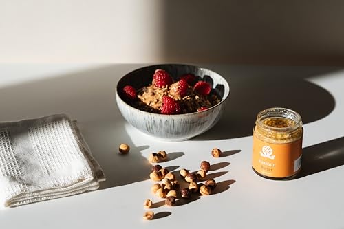 Nutural World - Knusprige Haselnussbutter 100% pur (1kg) - Vegan, ohne Zusatz von Salz, Zucker oder Palmöl - ein Preisgekröntes Produkt