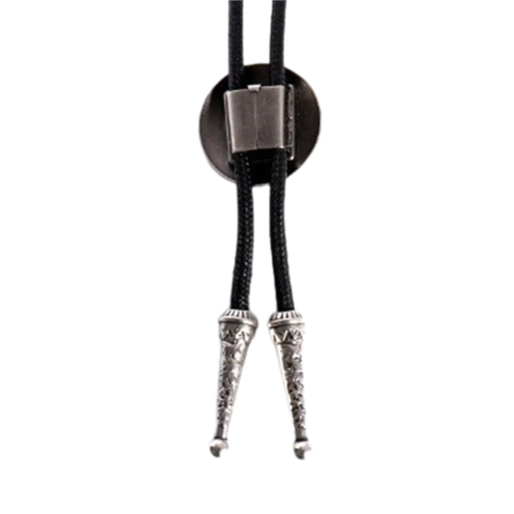 Cravatte da Cowboy, Cravatta con Ciondolo Corda in Similpelle Western(Green)