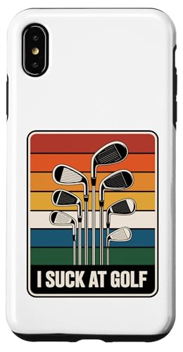 I Suck At Golf Loser Dad ȃW[N St X}zP[X iPhone XS Max p