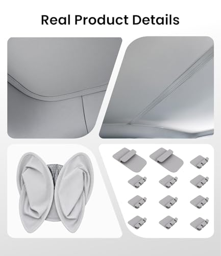 Image of Zanch Tesla Model Y Sunshade Roof for 2020-2025, Gray