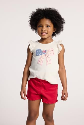 Image of Gymboree Girls' and Toddler Flutter Sleeve T-Shirt