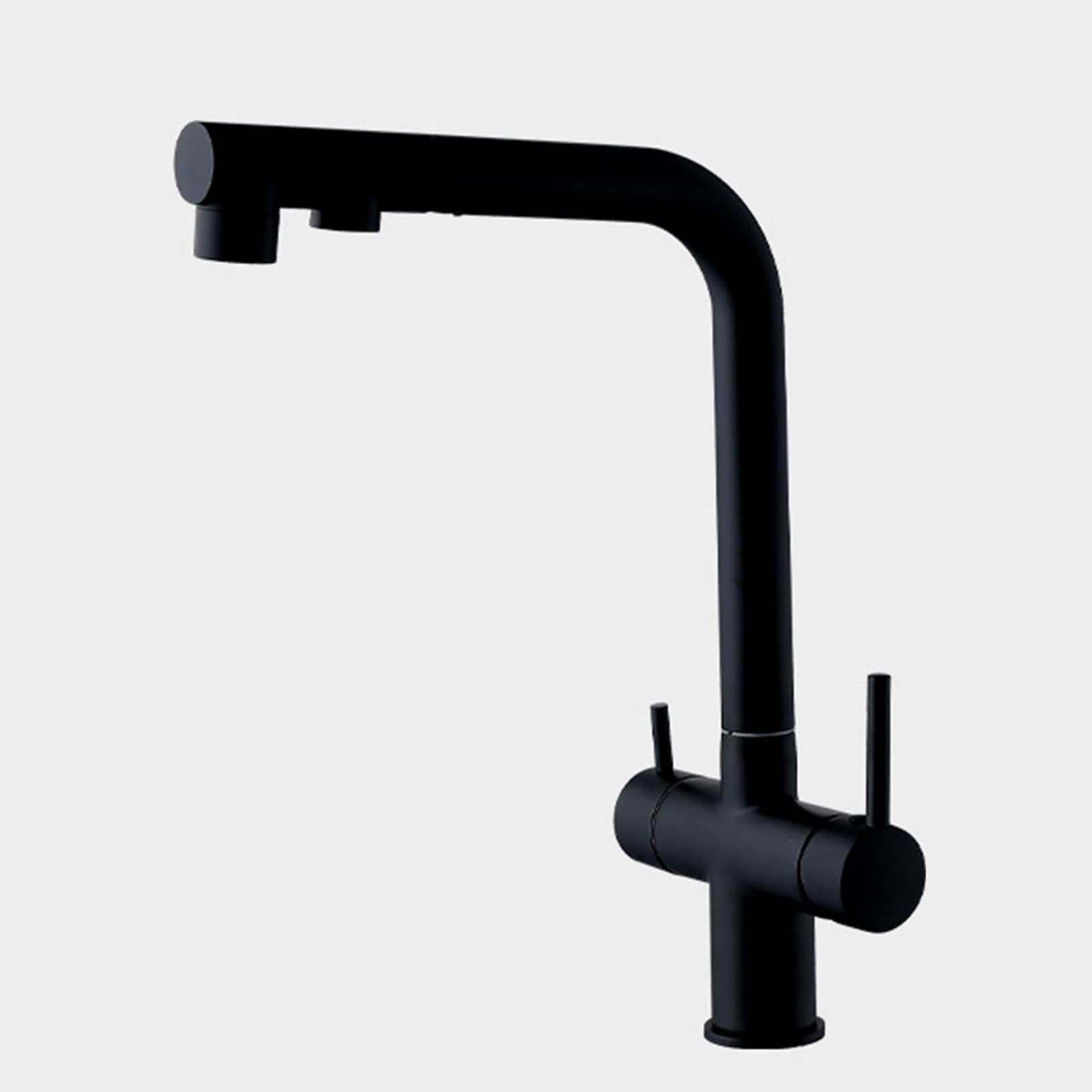 3 Way Pull Out Kitchen Tap Sink Taps Brass Mode Swivel-Black