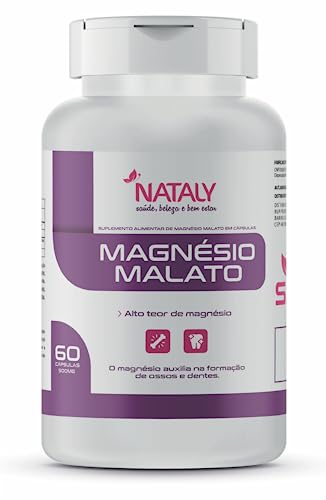 Kit Com 3 - Magnésio Malato Premium 60 Cápsulas de 500mg Nataly
