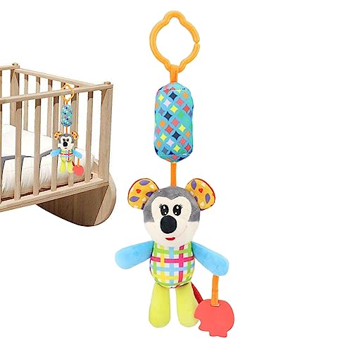 Brinquedos chocalhos pendurados para bebês - Brinquedos para carros e carrinhos de bebê com animais