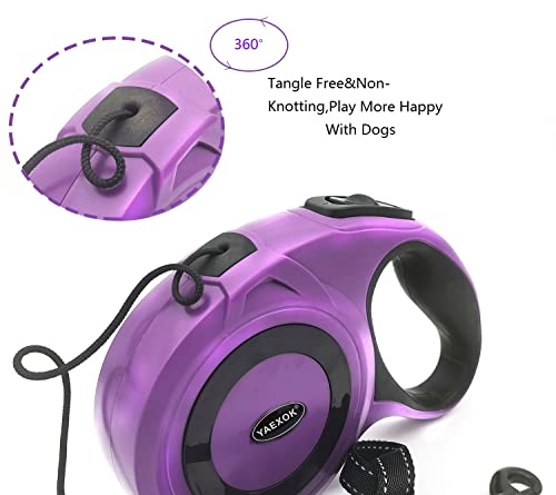 Esbuy Coleira retrátil resistente para cães de 7,8 m, trelas longas de caminhada para cães pequenos,