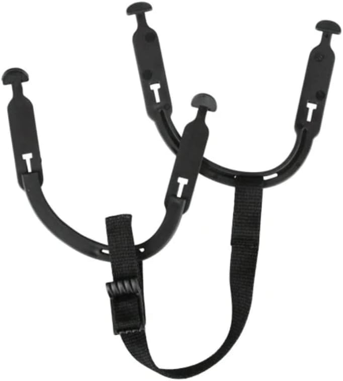 CCM Hockey Helmet Replacement Parts: Chinstrap with Earloops Black OSFA