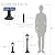 Antique House Outdoor Post Light Fixtures Black Outdoor Light Post Hard Wired Waterproof Outdoor Lamp Post Light with Clear Glass Modern Outdoor Pole Lights for Yard Patio