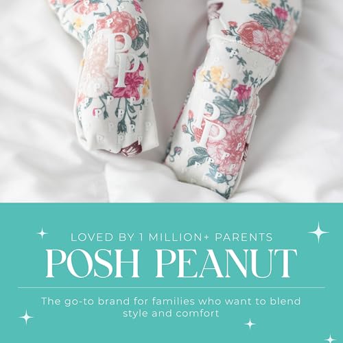 Image of Posh Peanut Girls Convertible Baby Sleepers, Toddlers Footless Pajamas | True To Size Fit With 2-Way Zipper, Convertible Mittens /Footies With Grips, Tagless Gentle Comfort, Easy Care Wash