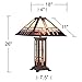 Robert Louis Tiffany Alfred Mission Tiffany Style Table Lamp with Nightlight 26