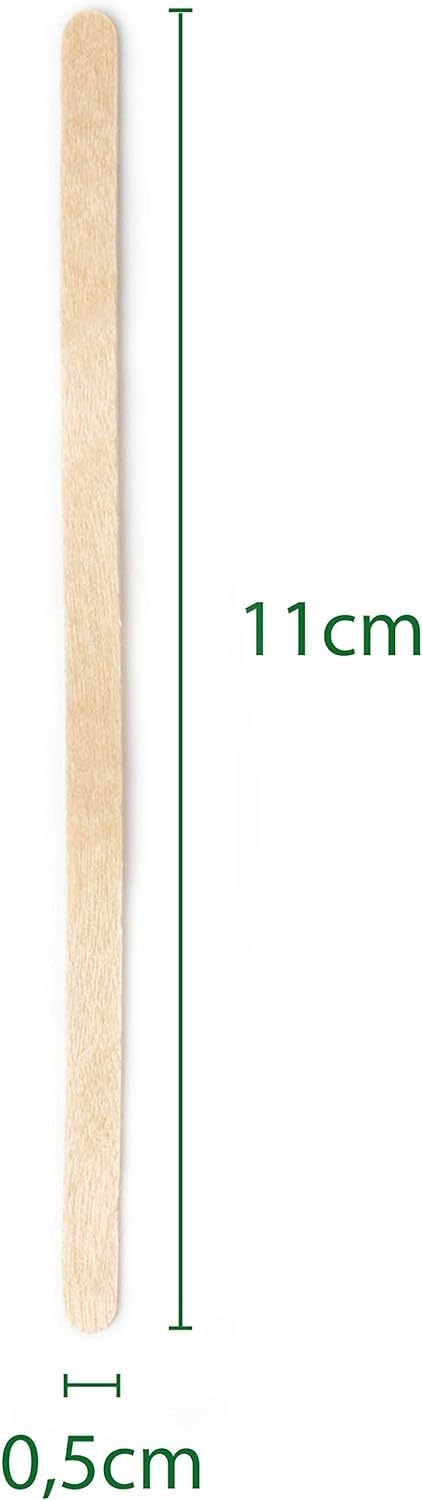 Set di pastiglie confezionate singolarmente agitatori per caffè in legno, 11 cm, miscelatori usa e getta, biodegradabili per bevande calde e fredde (2000)