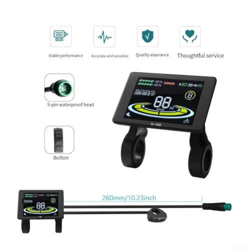 Evita averías con la pantalla LCD de 24V-72V Yhenlovtt para ebike con controlador OMD2 8