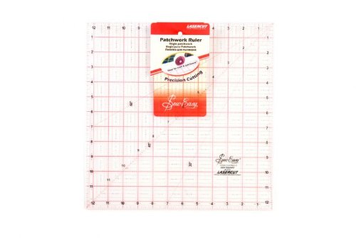 Règle à patchwork carrée 31x31 cm outil de traçage et coupe tissu