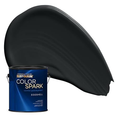 Image of Rust-Oleum Color Spark Paint & Primer, Black, Eggshell