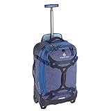 Lieferumfang: 1 x Gear Warrior Wheeled Duffel International Carry On 40L, in Arctic Blue, Trolley in Handgepäckgröße von Eagle Creek.