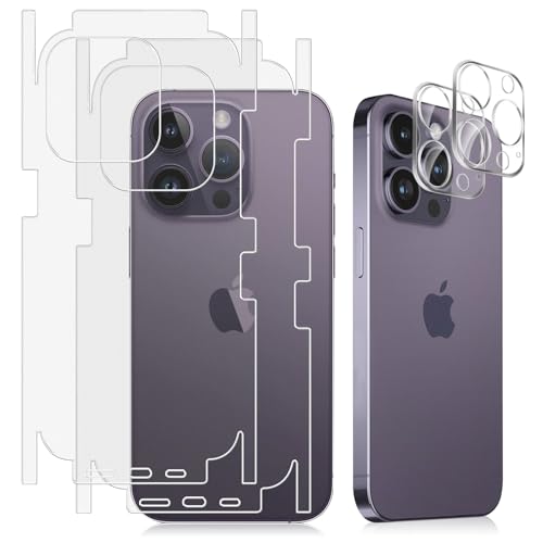 #VerdientProvisionen<br>Rückseite Schutzfolie für iPhone 14 Pro TPU Hinten Displayschutzfolie Kameraschutz mit Installationswerkzeug Matte Textur Translucent Anti Kratzer Folie für iPhone 14 Pro