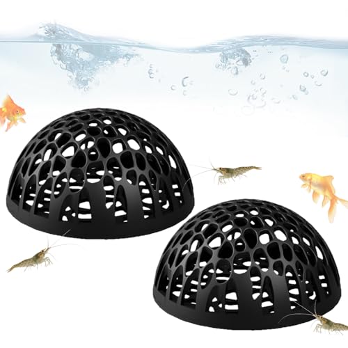 シュリンプケーブ, 装飾用ベタフィッシュハウス, 2個セット装飾用水槽隠れ家 小型水生生物愛好家向け デスク・ホーム・スクール・オフィス水槽用