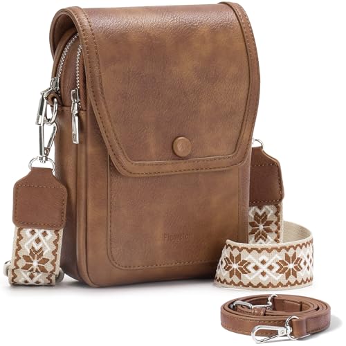 Small Crossbody Bags for Women Phone Wallet Purse PU Leather Women Purses and Handbags With Two Adjustable Strap