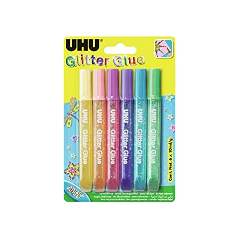 Colle Pailletée UHU 6 tubes Cover