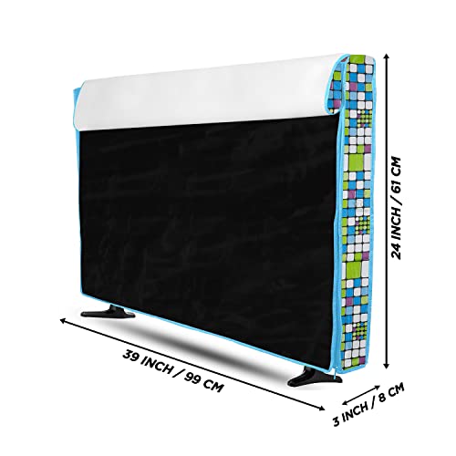 Image of Transparent LCD /LED T.V Protector Cover with Zipper Enclosure for 42 Inch Suitable for All Major Brand & Model (Color-Green, Size-39x3x24 Inches)