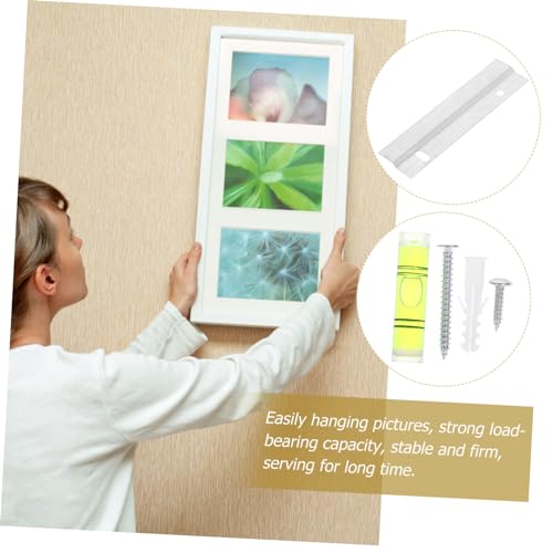 Image of Sturdy Z-Type Hanging Film Mirror Hangers French Cleat Picture Hanging Hardware Set