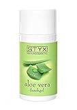 Gel de ducha de Aloe Vera en un práctico tamaño de viaje.