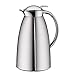alfi Thermos Gusto, in acciaio inox opaco, 1 l, con inserto in vetro alfiDur, a prova di perdite, caraffa termica per 12 ore, 3562.205.100, ideale come caffettiera o teiera, per 8 tazze
