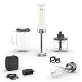 KitchenAid Go Cordless Hand Blender with Accessories - battery included, KHBRV75, Porcelain White