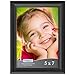 Icona Bay 5x7 Picture Frame (1 Pack, Black), Black Photo Frame 5 x 7, Composite Wood Frame for Walls or Tables, Set of 1 Lakeland Collection