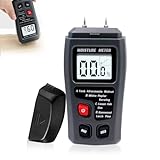 1PC Wood Moisture Meter Moisture Meters for Logs Digital Timber Damp Tester LCD Display Dampness Measure Detector for Cordwood Furniture Floor Wall Wood Building Humidity Measuring with 9V Batteries