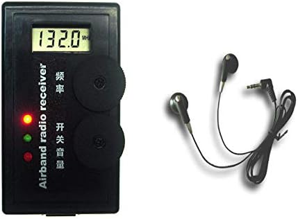 Mocei 110-136M Digital Display Air Band Radio Receiver Airband Aviation Radio Receiver