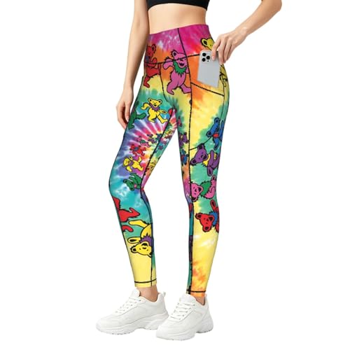 Leggings con estampado de oso para entrenar y lucir cómoda en tu rutina de Acción de Gracias