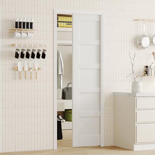 Lakenyon Sliding Pocket Door with Lock, 30 in. x 80...